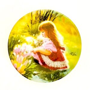 1989 Colors of Spring miniature plate Artist Donald Zolan